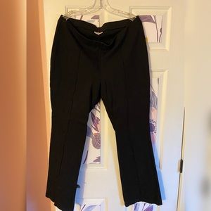 Black pants, elastic waist, XL